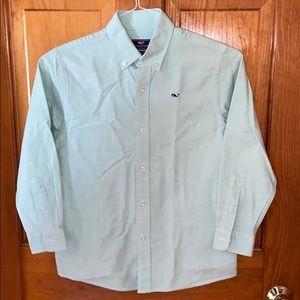 Mint Green Boys Dress Shirt- Vineyard Vines